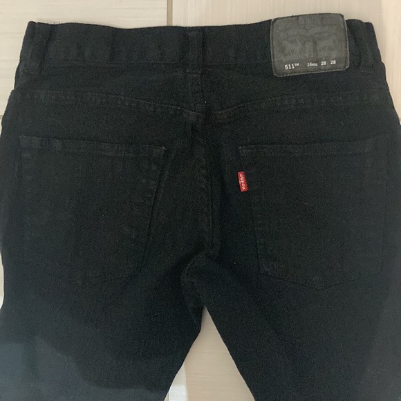 LEVIS 511 Black Jeans Size 16 Years - Picture 4 of 9